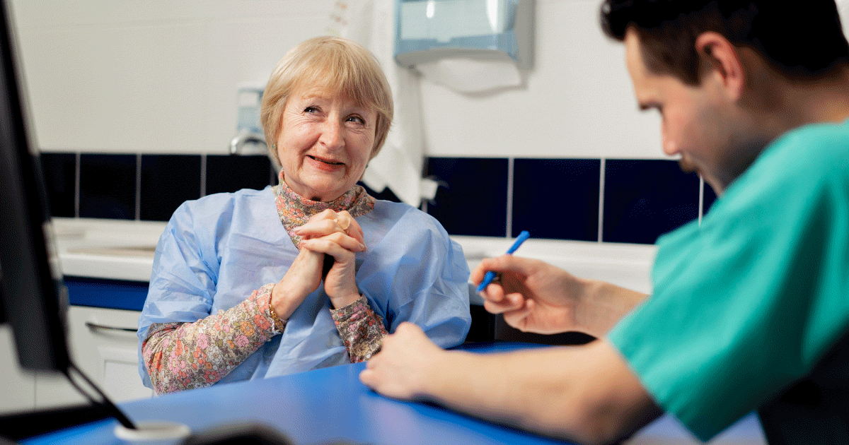 Nurse with a patient